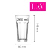 Aras long drink klaas 360 ml