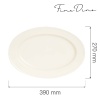 Crema ovaalne taldrik, 390x270mm