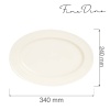 Crema ovaalne taldrik, 340x240mm