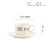 Crema virnastatav tass, 90 ml