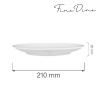 Bianco ääristeta taldrik, 210mm