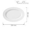 Bianco ovaalne taldrik, 210x140mm