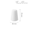 Bianco pipratoos, 50xH(70)mm