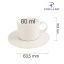 Line virnastatav tass, 80 ml