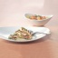 Valge ovaalne pastakauss 255x212 mm, 596 ml