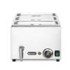 BAIN-MARIE ÄRAVOOLUKRAANIGA + 3X GN 1/3 KAANEGA