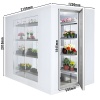Klaasseintega külmkamber Premium – 1200 × 2100 mm, 3,7 m³ – ilma agregaadita