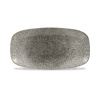 Raku Quartz Black ovaalne taldrik, 298x153mm