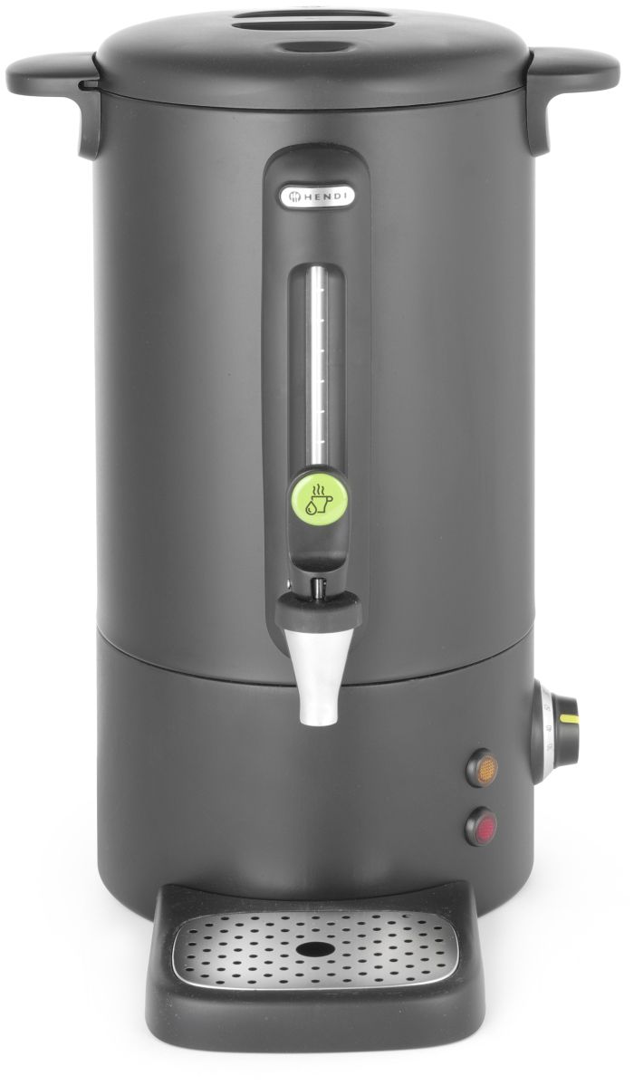 Hot drinks boiler matt black – Design by Bronwasser, HENDI, 9L, Black, 220-240V/950W, 307x330x(H)450mm