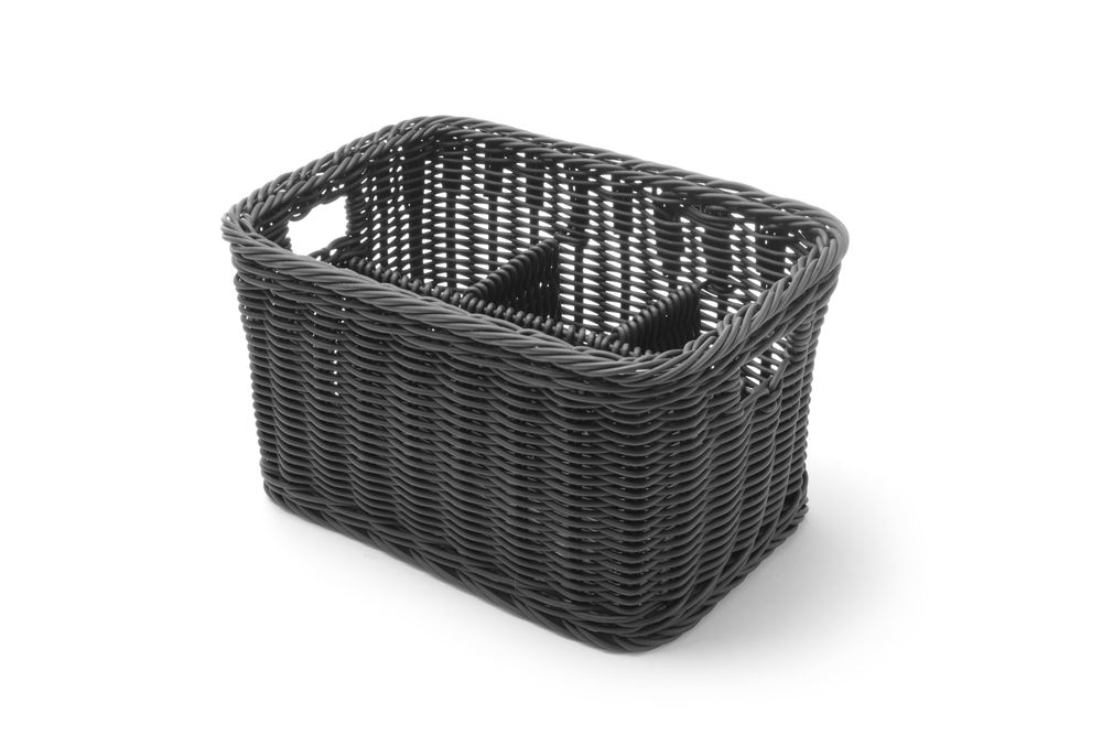 Cutlery basket, HENDI, Black, 260x180x(H)150mm