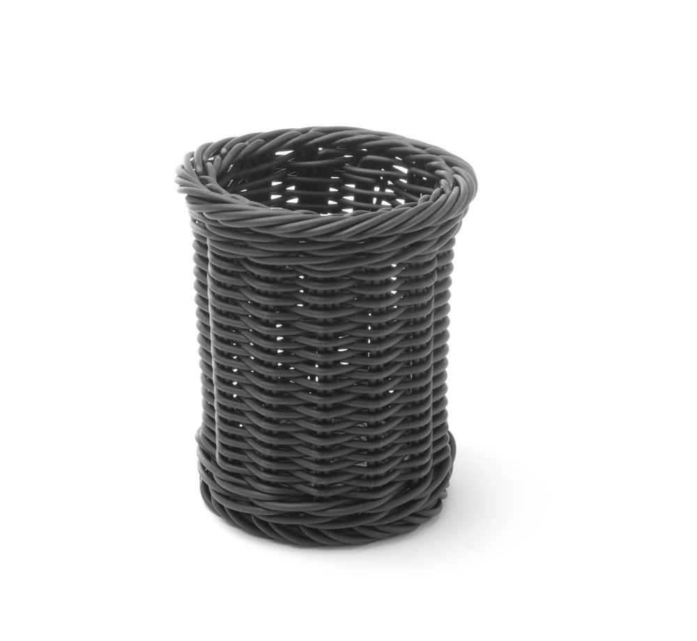 Cutlery basket, HENDI, Black, ⌀100x(H)120mm