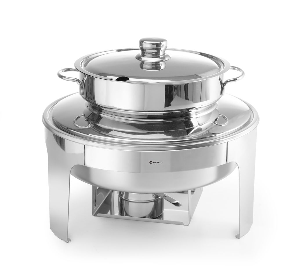 Soup chafing dish mirror finish, HENDI, Profi Line, 10L, ⌀420x(H)380mm