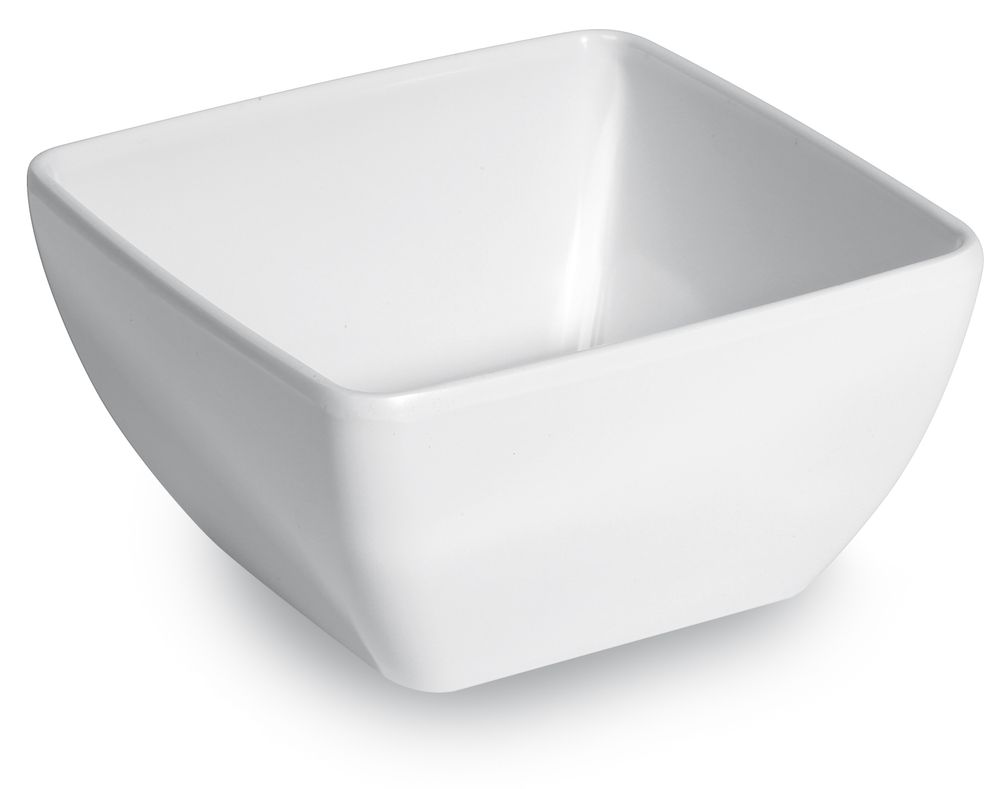 Melamine square bowl, 190x190x(H)100mm