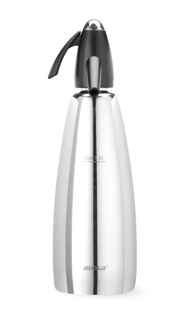 Сифон для газирования воды, BarUp, 1л, ⌀100x(H)320мм