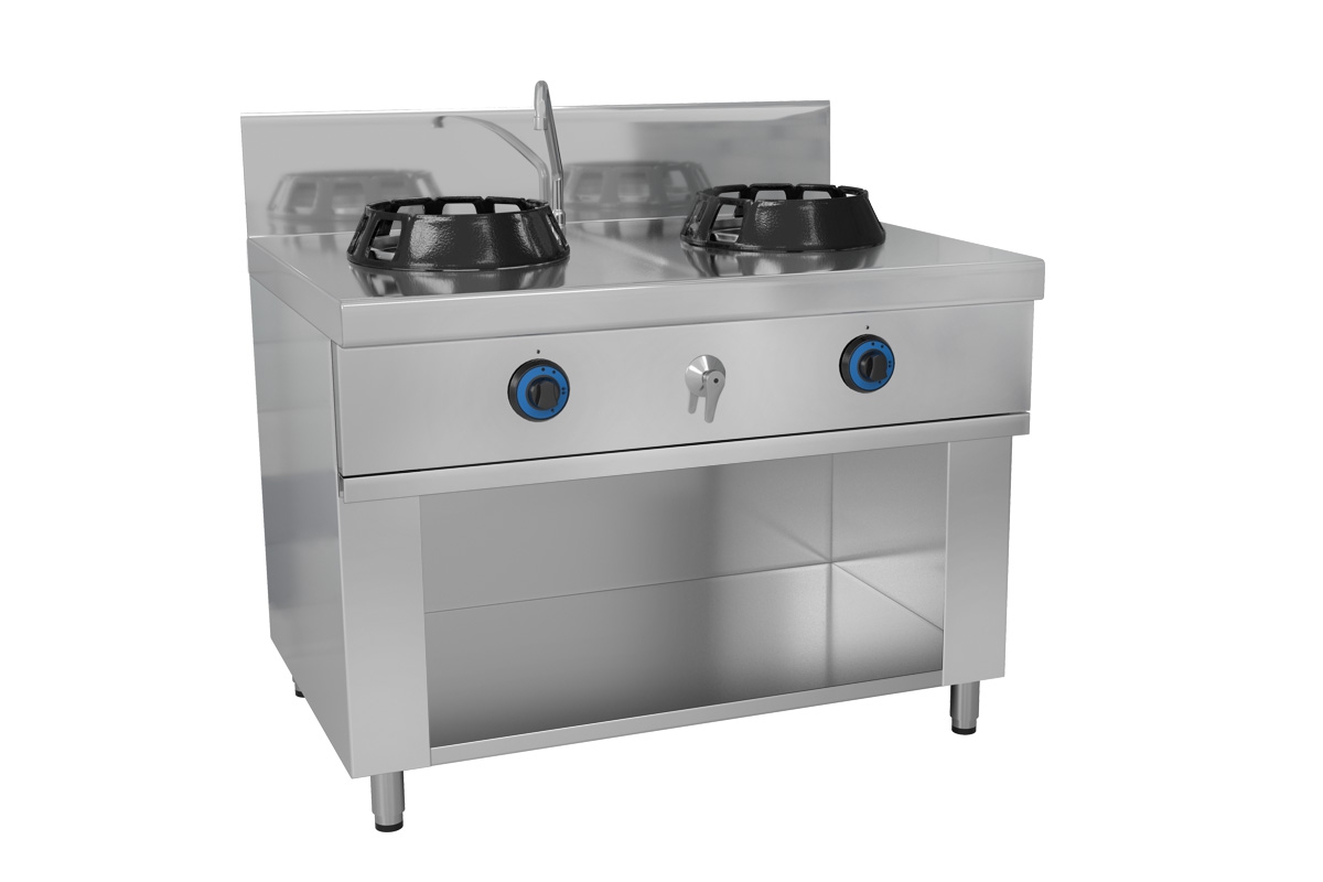 ГАЗОВАЯ ПЛИТА WOK - 2 КОНФОРК - 28 КВТ
