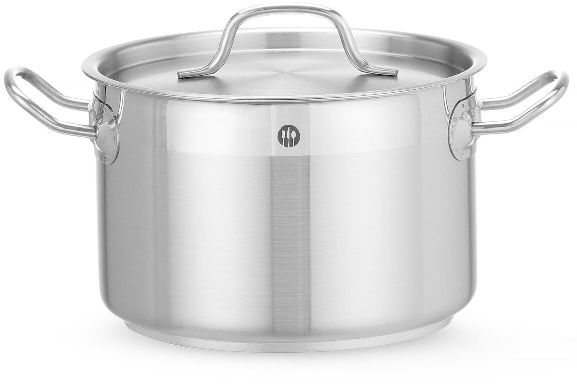 Кастрюля средняя с крышкой, HENDI, Profi Line, 4л, ⌀200x(H)130мм