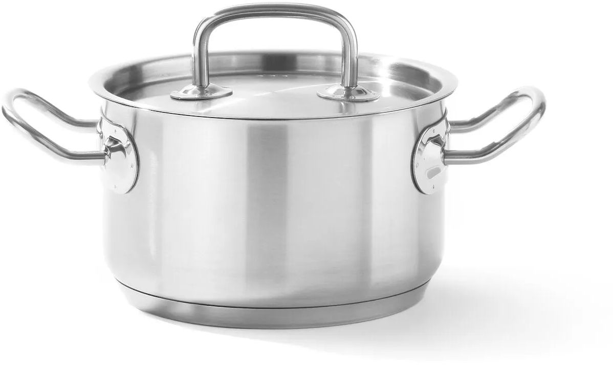 Кастрюля средняя с крышкой, HENDI, Kitchen Line, 1,9л, ⌀160x(H)95мм