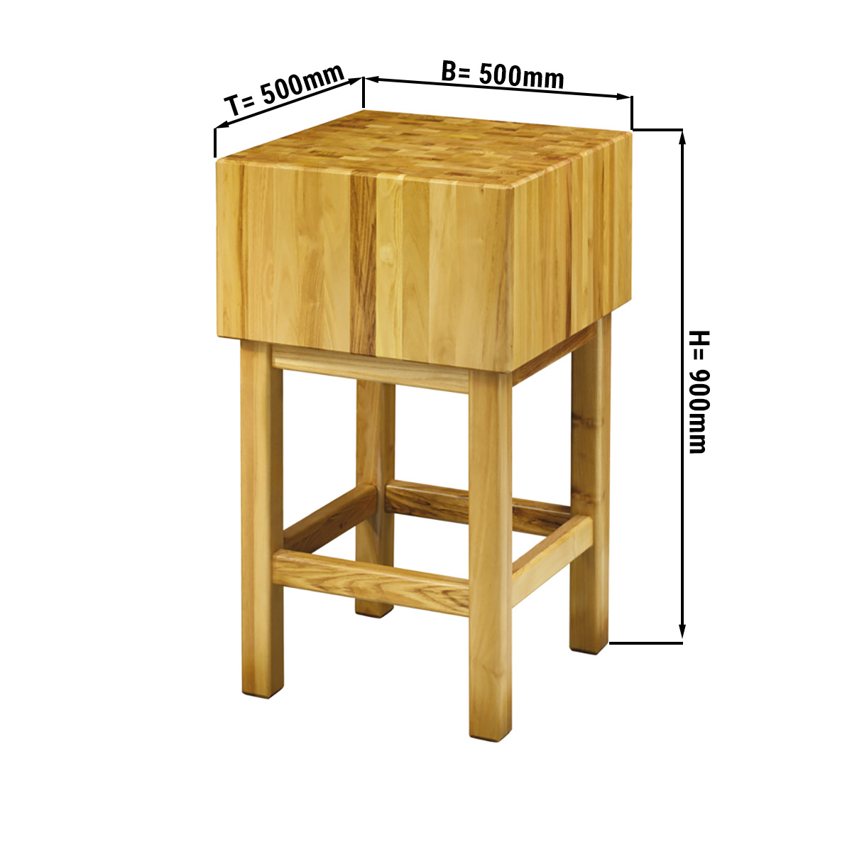 РАЗДЕЛОЧНАЯ ДОСКА ИЗ ДЕРЕВА АКАЦИИ 50X50 СМ