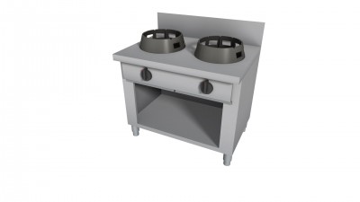 WOK PLIIT, TAGAÄÄREGA+ALUS 2X21KW 100X60CM