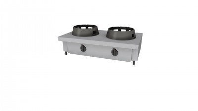 WOK PLIIT 2X21KW 100X50CM